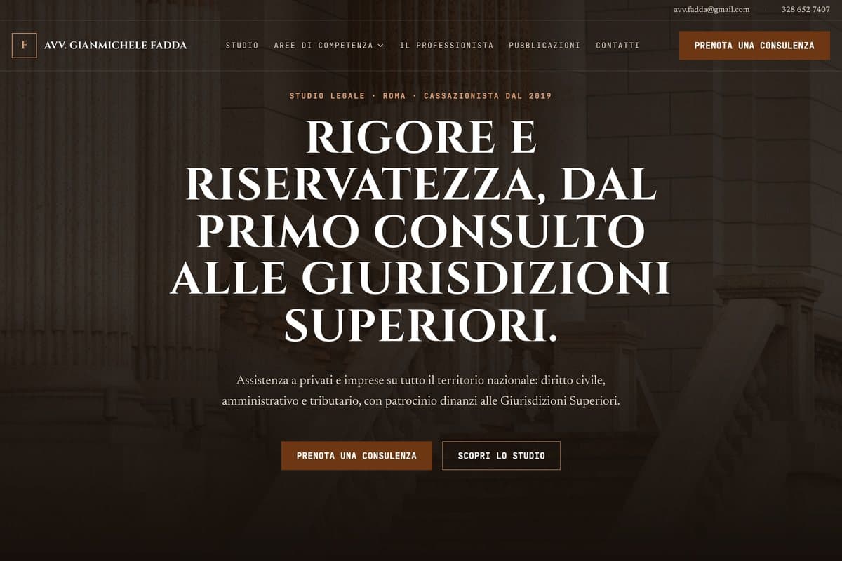 Il sito di Avv. Gianmichele Fadda