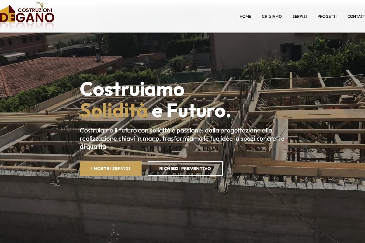 Il sito di Degano Costruzioni