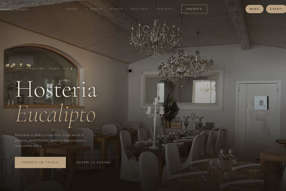 Il sito di Hosteria Eucalipto