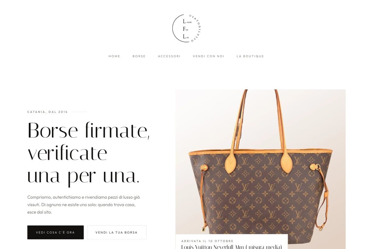 Il sito di Luxury For Less