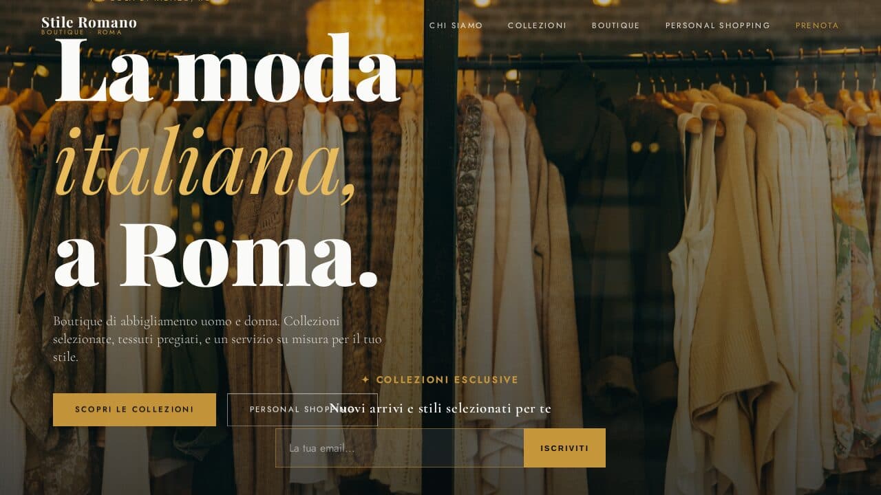 Anteprima del template Webica per Boutique: Abbigliamento