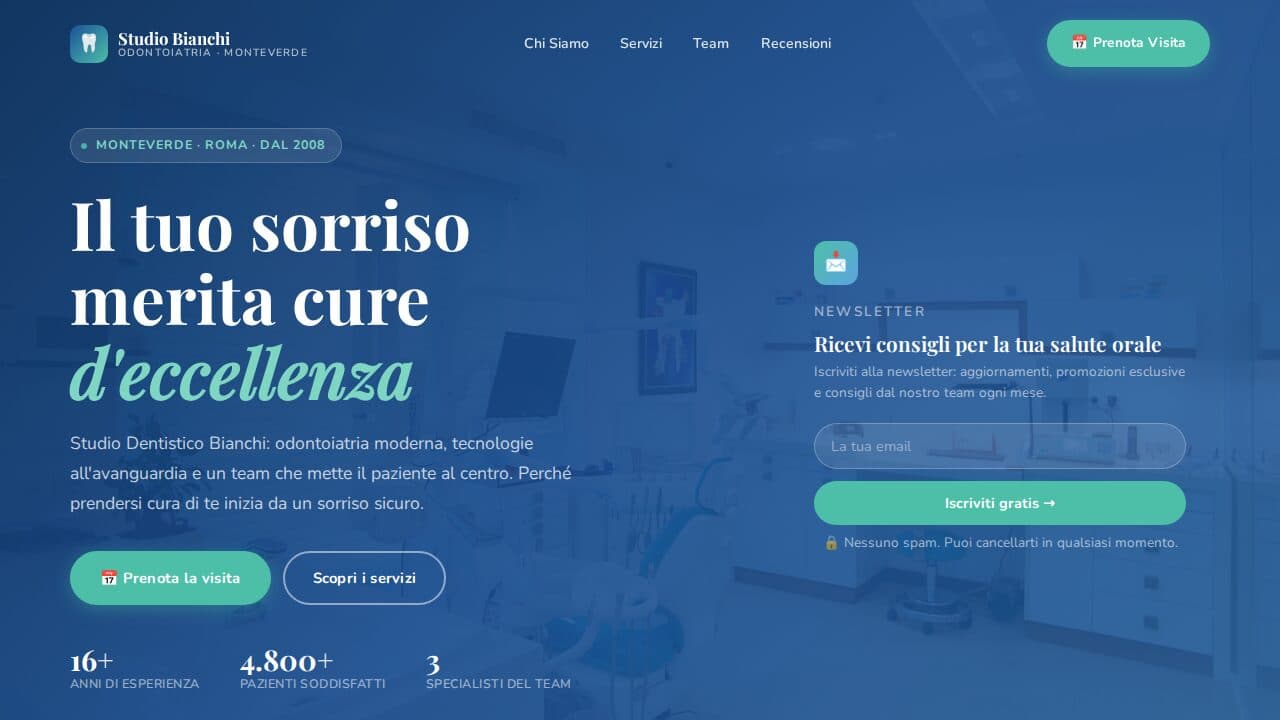 Anteprima template Webica per Salute & Medicina