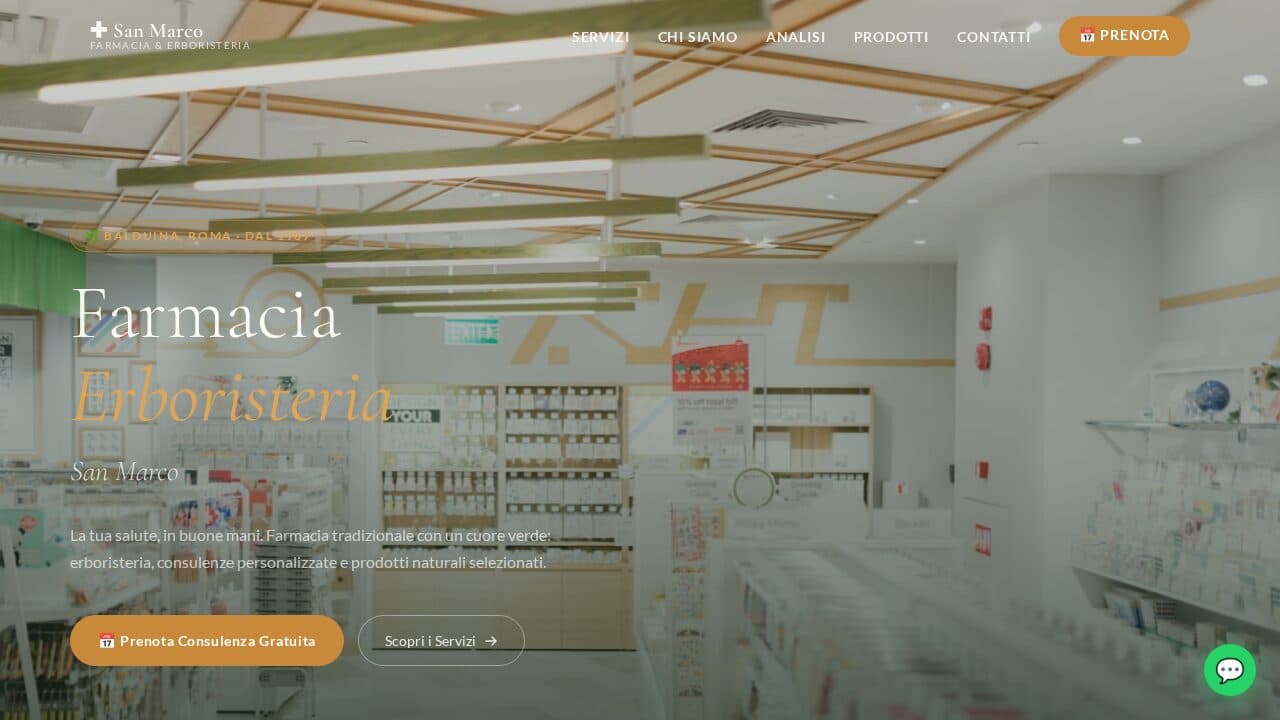 Anteprima del template Webica per Farmacia & erboristeria: Farmacia