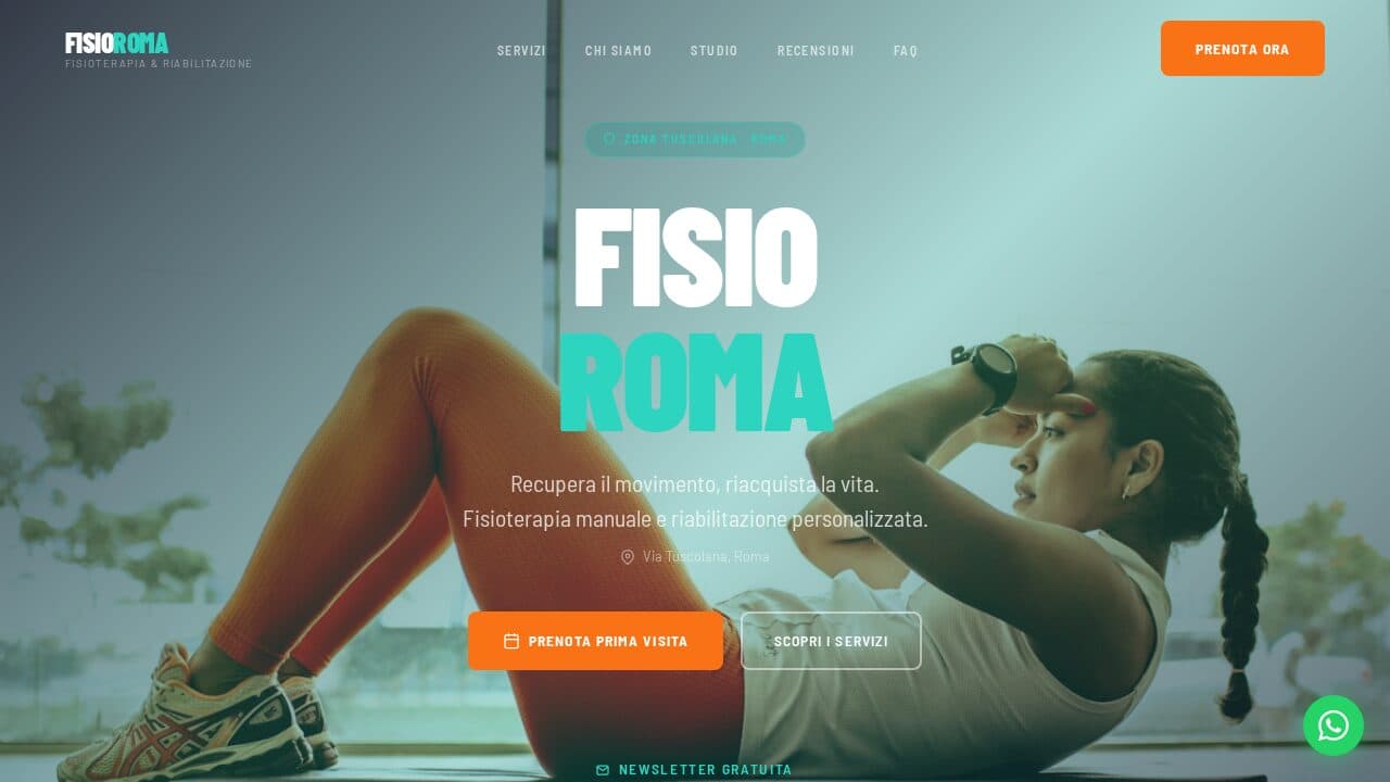 Anteprima del template Webica per Riabilitazione: Fisioterapista