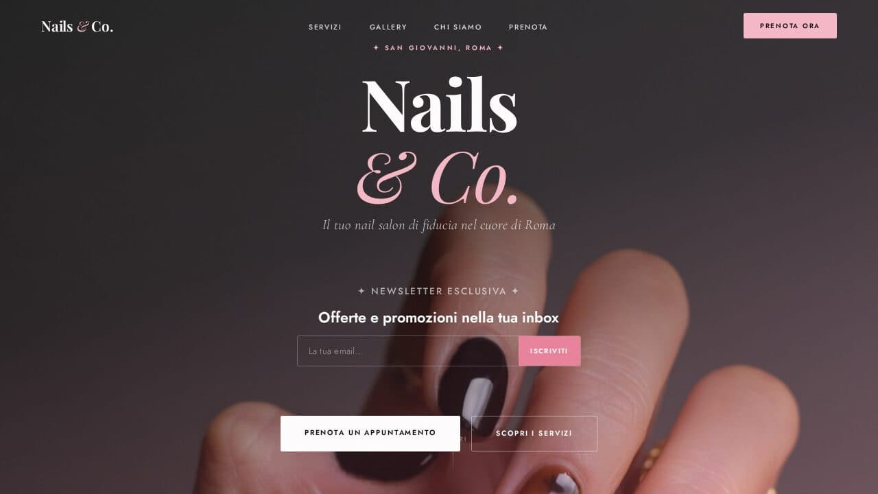 Anteprima del template Webica per Manicure & nail art: Nail Salon