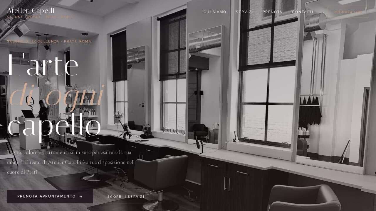 Anteprima del template Webica per Salone unisex: Parrucchiere