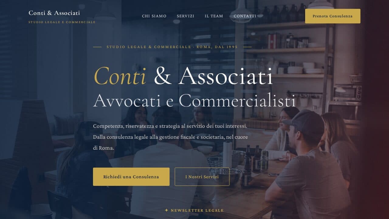 Anteprima template Webica per Professionisti
