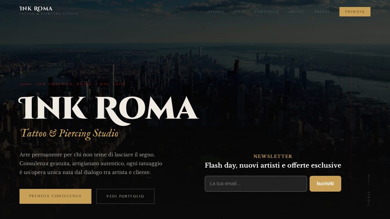Anteprima template Webica per Ospitalità & Lifestyle