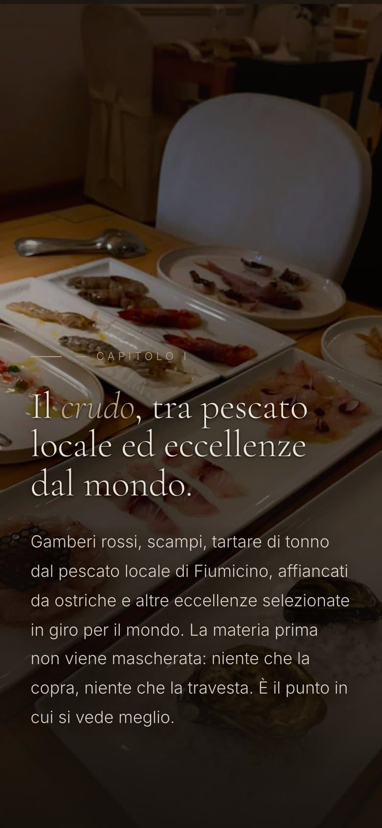 Il sito di Hosteria Eucalipto da telefono, schermata 2 di 3